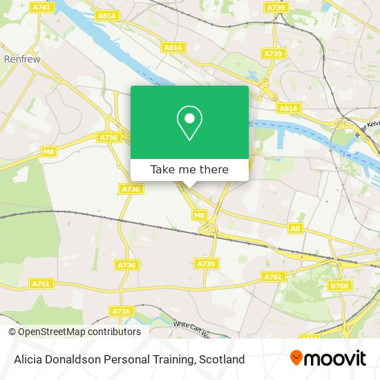 Alicia Donaldson Personal Training map