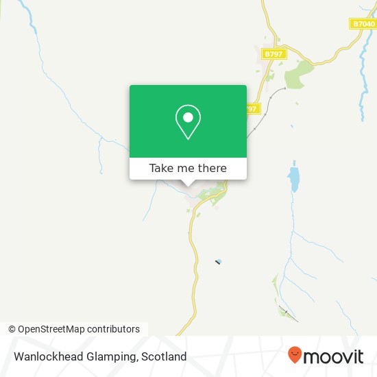 Wanlockhead Glamping map