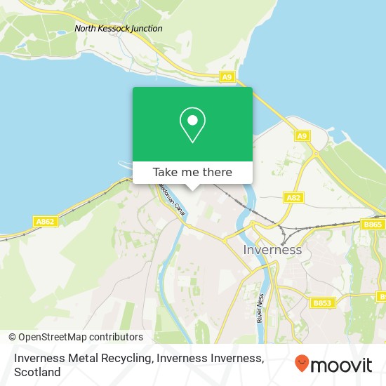 Inverness Metal Recycling, Inverness Inverness map