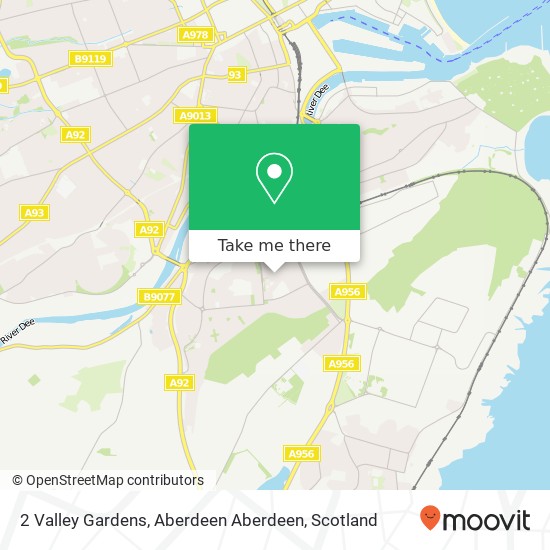 2 Valley Gardens, Aberdeen Aberdeen map