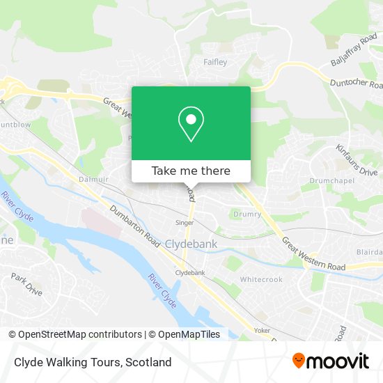 Clyde Walking Tours map