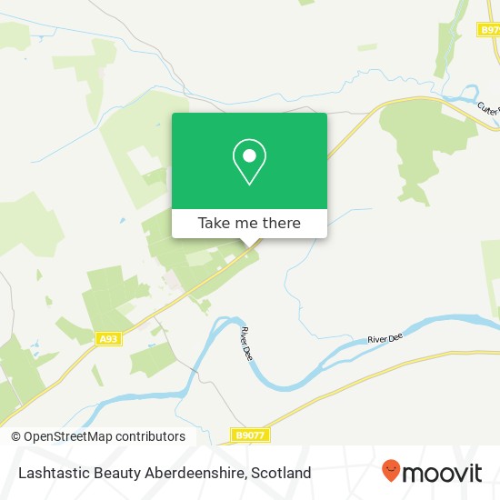 Lashtastic Beauty Aberdeenshire map