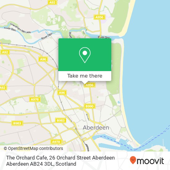 The Orchard Cafe, 26 Orchard Street Aberdeen Aberdeen AB24 3DL map