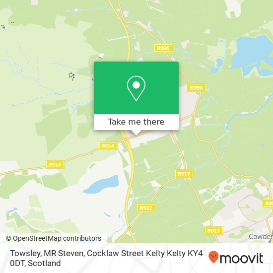 Towsley, MR Steven, Cocklaw Street Kelty Kelty KY4 0DT map