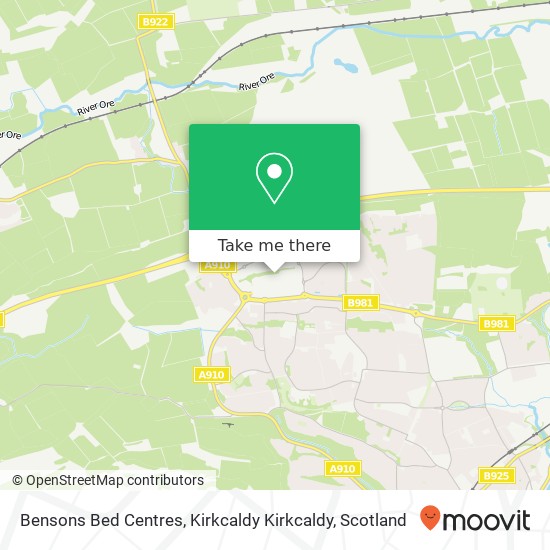 Bensons Bed Centres, Kirkcaldy Kirkcaldy map