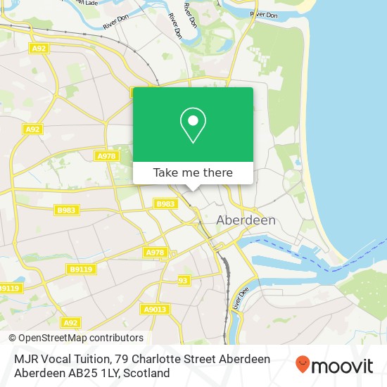 MJR Vocal Tuition, 79 Charlotte Street Aberdeen Aberdeen AB25 1LY map