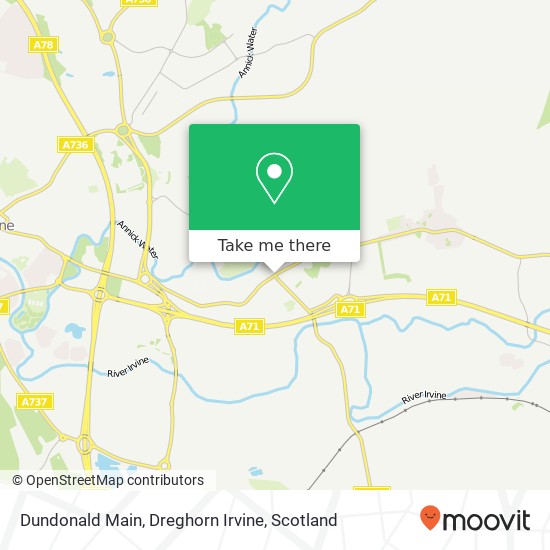 Dundonald Main, Dreghorn Irvine map