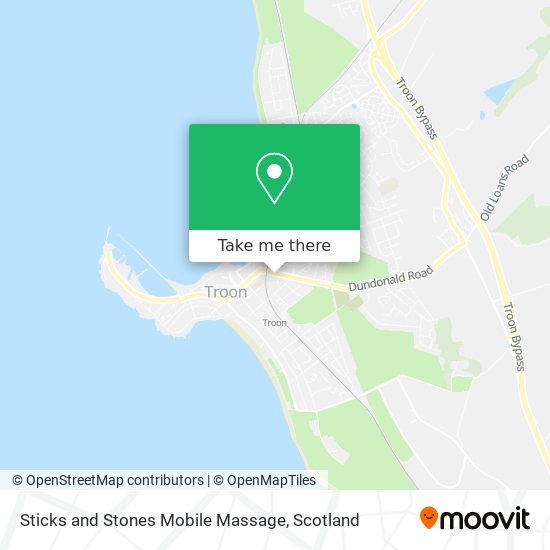 Sticks and Stones Mobile Massage map