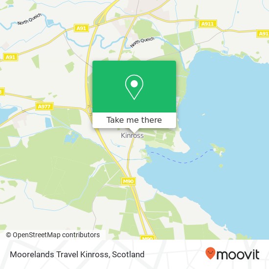 Moorelands Travel Kinross map