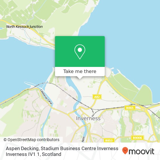 Aspen Decking, Stadium Business Centre Inverness Inverness IV1 1 map
