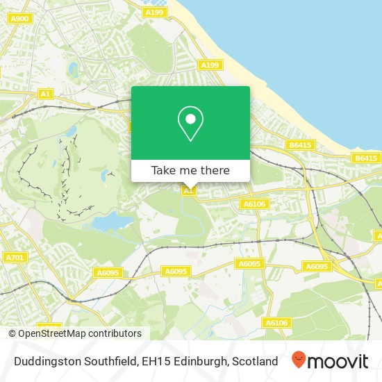 Duddingston Southfield, EH15 Edinburgh map