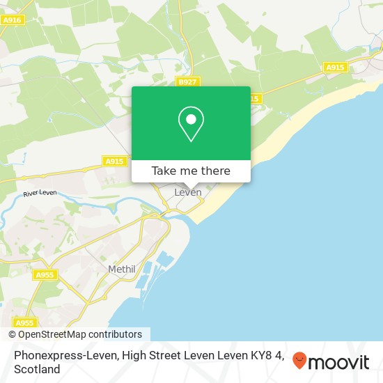 Phonexpress-Leven, High Street Leven Leven KY8 4 map