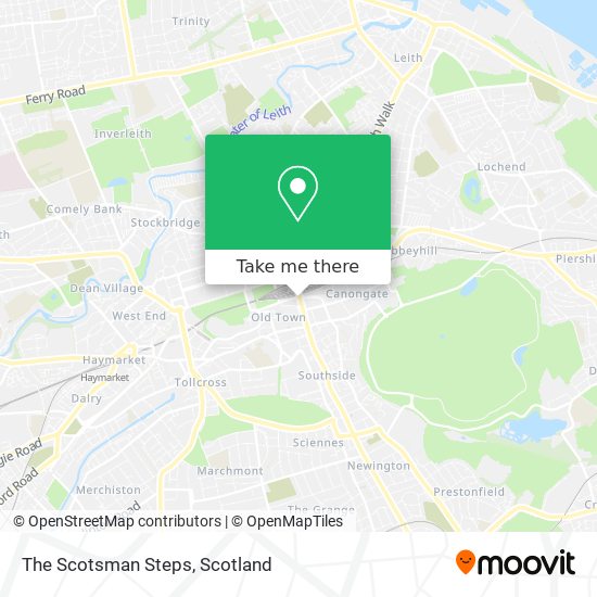 The Scotsman Steps map