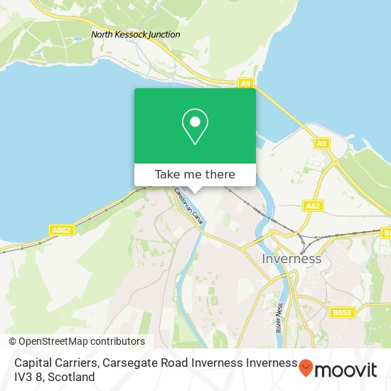 Capital Carriers, Carsegate Road Inverness Inverness IV3 8 map