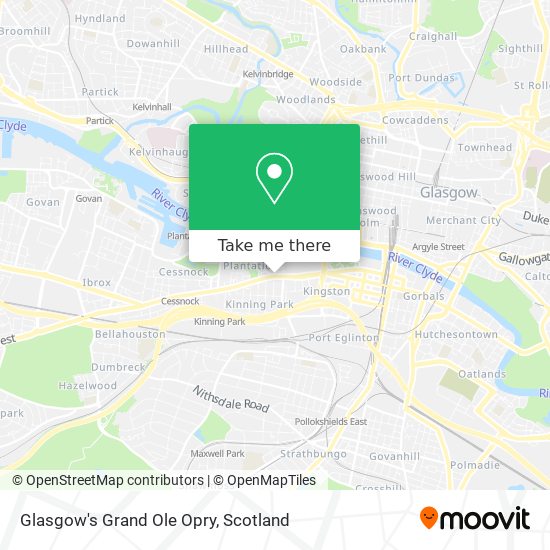 Glasgow's Grand Ole Opry map