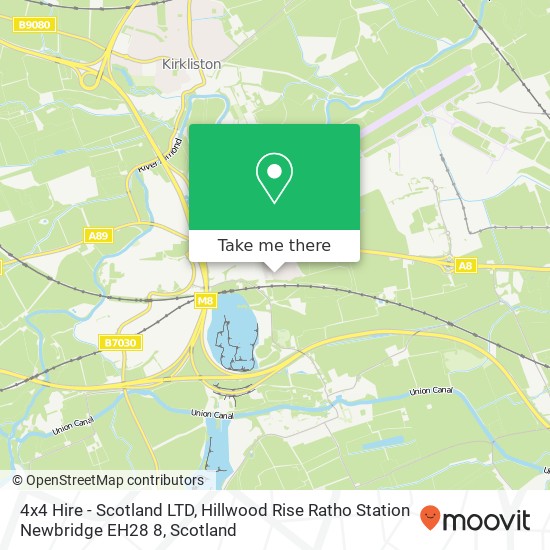 4x4 Hire - Scotland LTD, Hillwood Rise Ratho Station Newbridge EH28 8 map