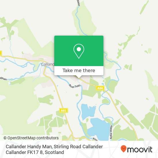 Callander Handy Man, Stirling Road Callander Callander FK17 8 map