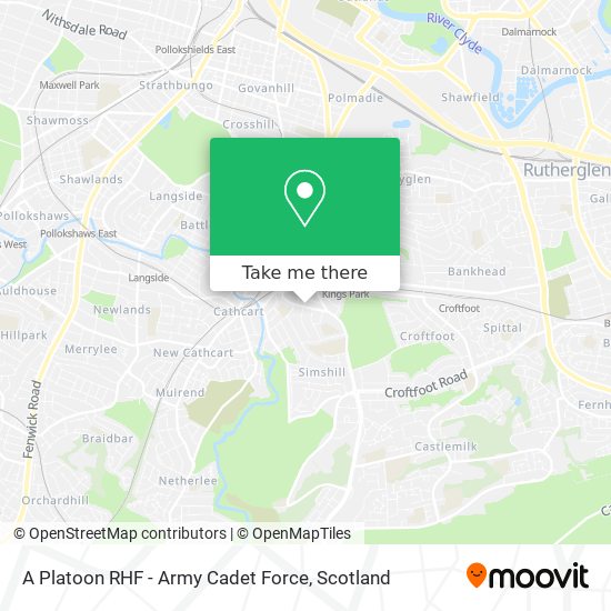 A Platoon RHF - Army Cadet Force map