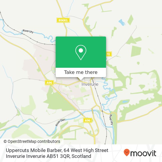 Uppercuts Mobile Barber, 64 West High Street Inverurie Inverurie AB51 3QR map