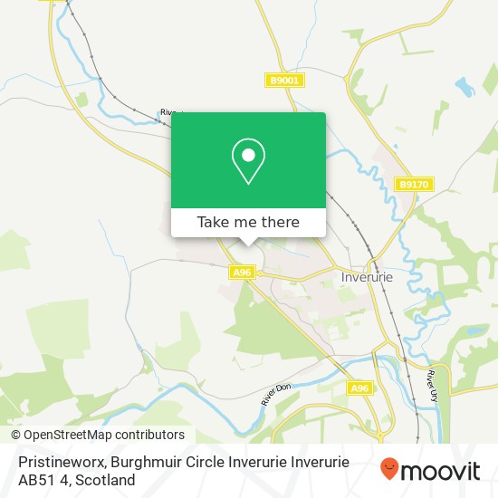 Pristineworx, Burghmuir Circle Inverurie Inverurie AB51 4 map