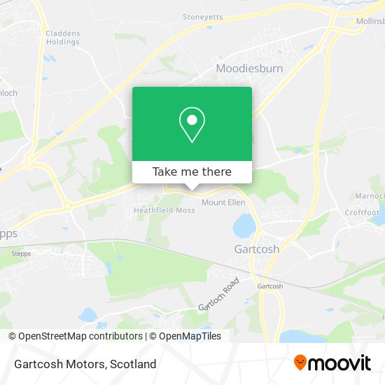 Gartcosh Motors map