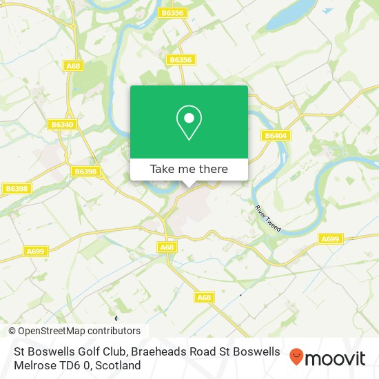 St Boswells Golf Club, Braeheads Road St Boswells Melrose TD6 0 map