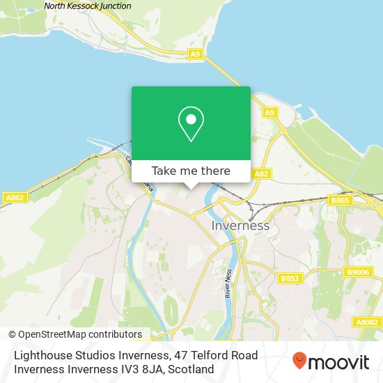 Lighthouse Studios Inverness, 47 Telford Road Inverness Inverness IV3 8JA map