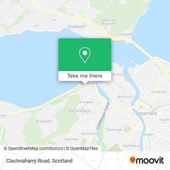 Clachnaharry Road map