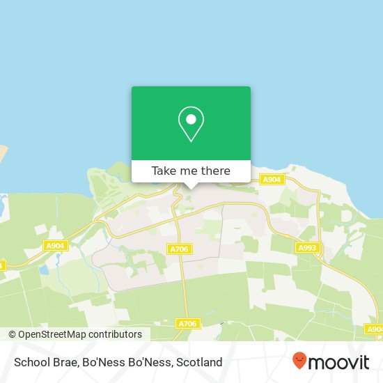 School Brae, Bo'Ness Bo'Ness map