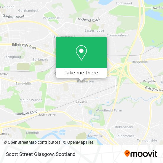 Scott Street Glasgow map