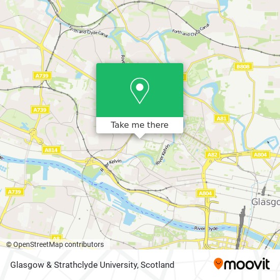 Glasgow & Strathclyde University map