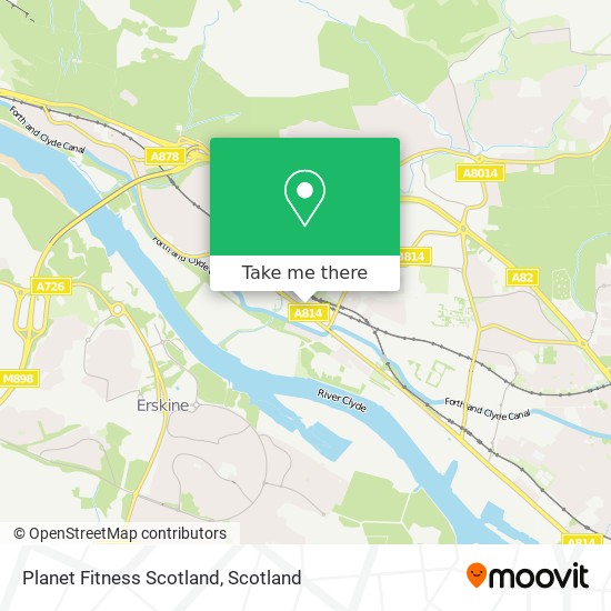 Planet Fitness Scotland map