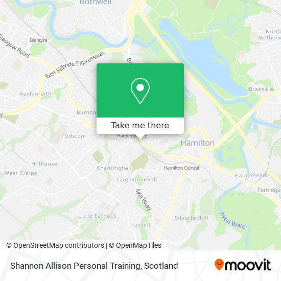 Shannon Allison Personal Training map