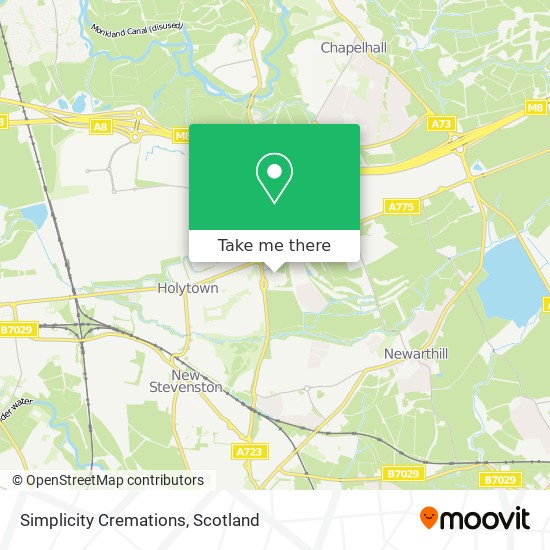 Simplicity Cremations map