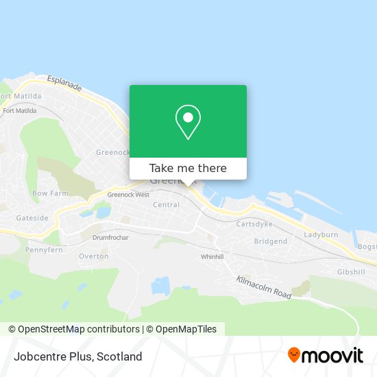 Jobcentre Plus map