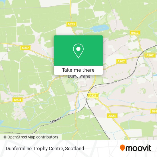 Dunfermline Trophy Centre map