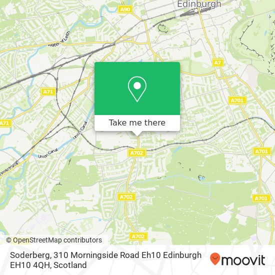 Soderberg, 310 Morningside Road Eh10 Edinburgh EH10 4QH map