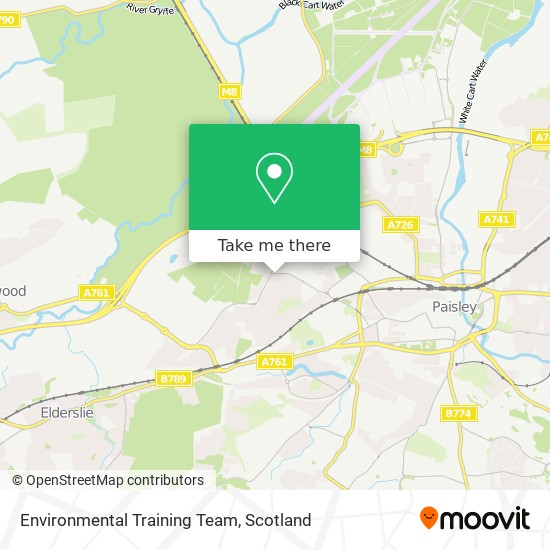 Environmental Training Team map