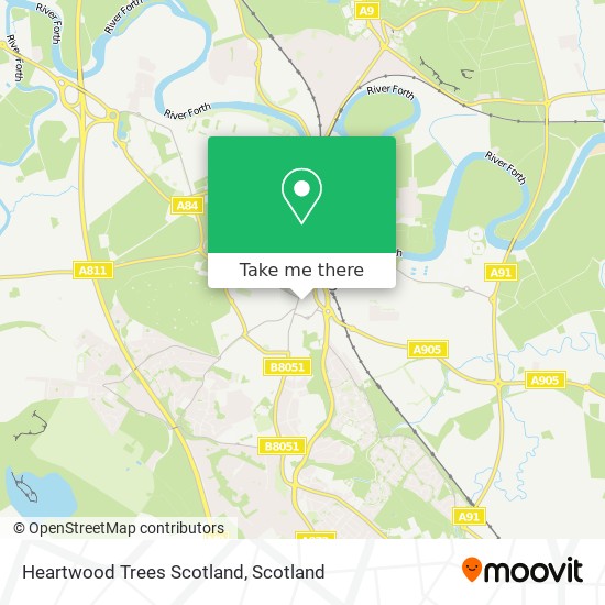 Heartwood Trees Scotland map