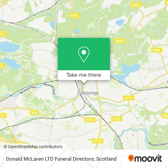 Donald McLaren LTD Funeral Directors map