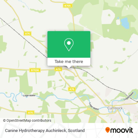 Canine Hydrotherapy Auchinleck map