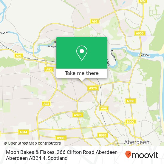 Moon Bakes & Flakes, 266 Clifton Road Aberdeen Aberdeen AB24 4 map