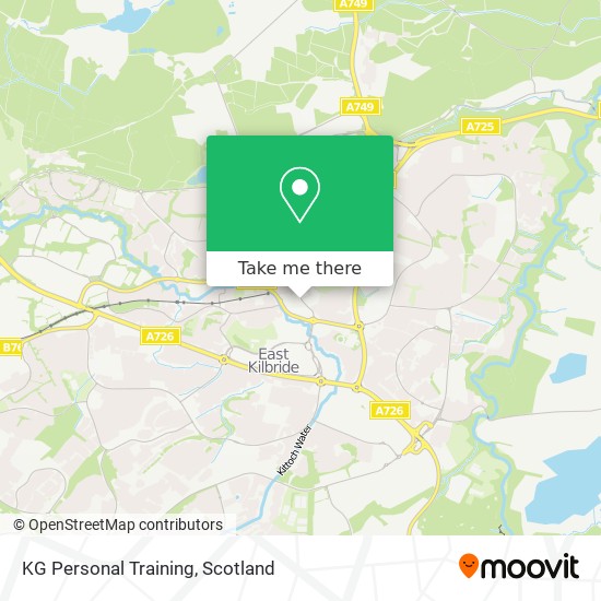 KG Personal Training map