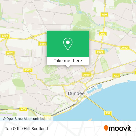 Tap O the Hill map