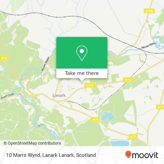 10 Marrs Wynd, Lanark Lanark map