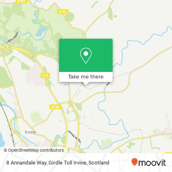 8 Annandale Way, Girdle Toll Irvine map