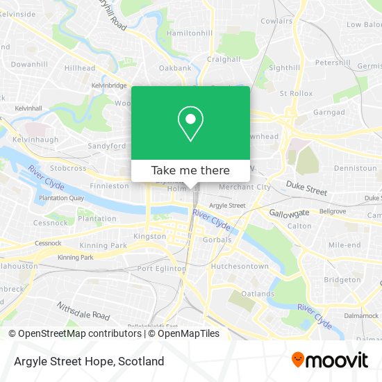 Argyle Street Hope map