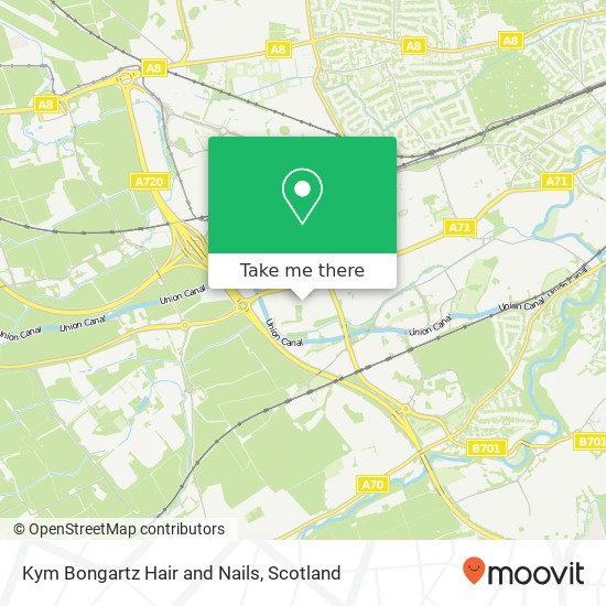 Kym Bongartz Hair and Nails map