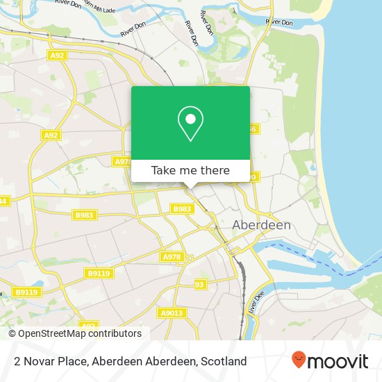 2 Novar Place, Aberdeen Aberdeen map