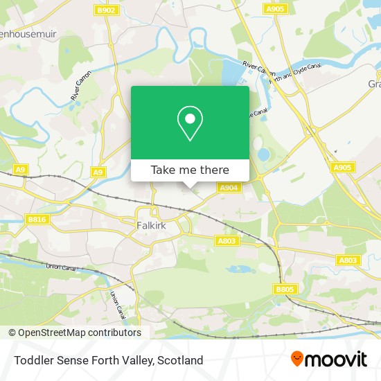 Toddler Sense Forth Valley map